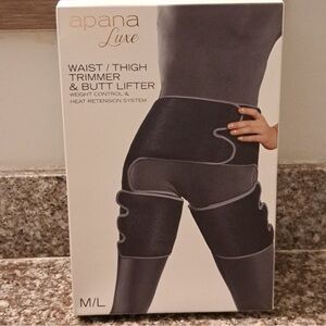 Apana luxe waist / thigh trimmer butt lifter heat retention M/L